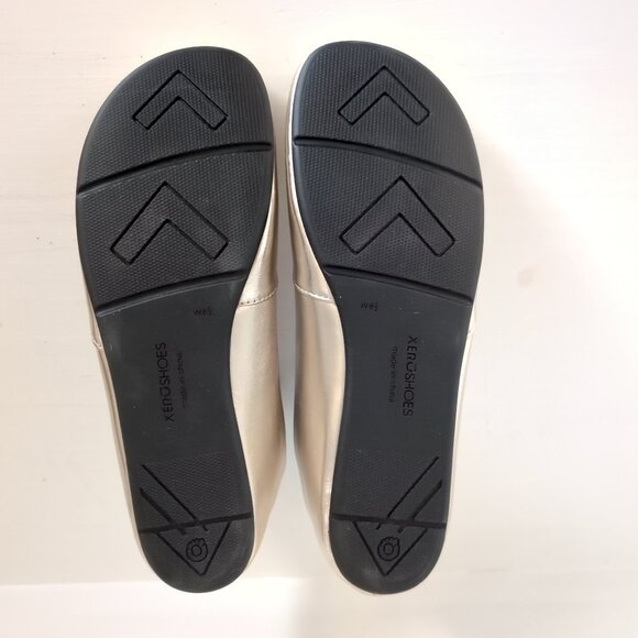 NEW *Defect Xero Shoes Phoenix Leather Flats Gold Womens Size 8.5 Zero Drop - Picture 4 of 6